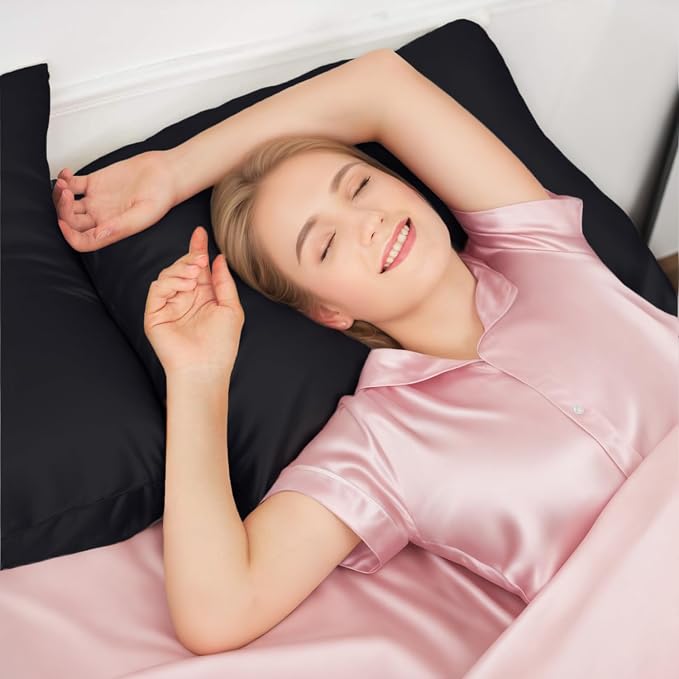 INSSL Silk Pillowcase for Women, Mulberry Silk Pillowcase for Hair and Skin and - Image 2