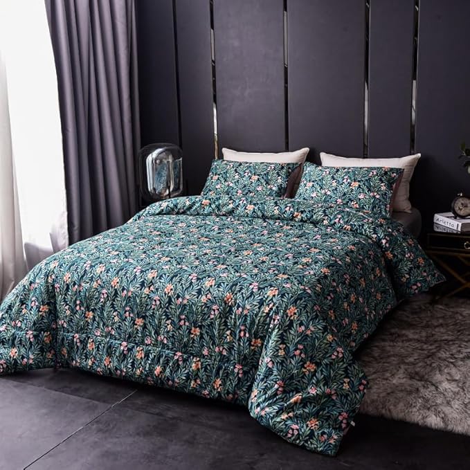 Cupocupa Duvet Cover Queen Size Set Boho Floral Pattern Duvet Cover Queen - Image 2