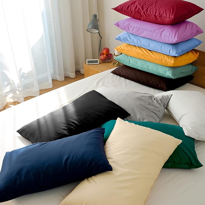 FLXXIE Pillow Cases Queen, Soft Microfiber Pillow Covers - Image 4
