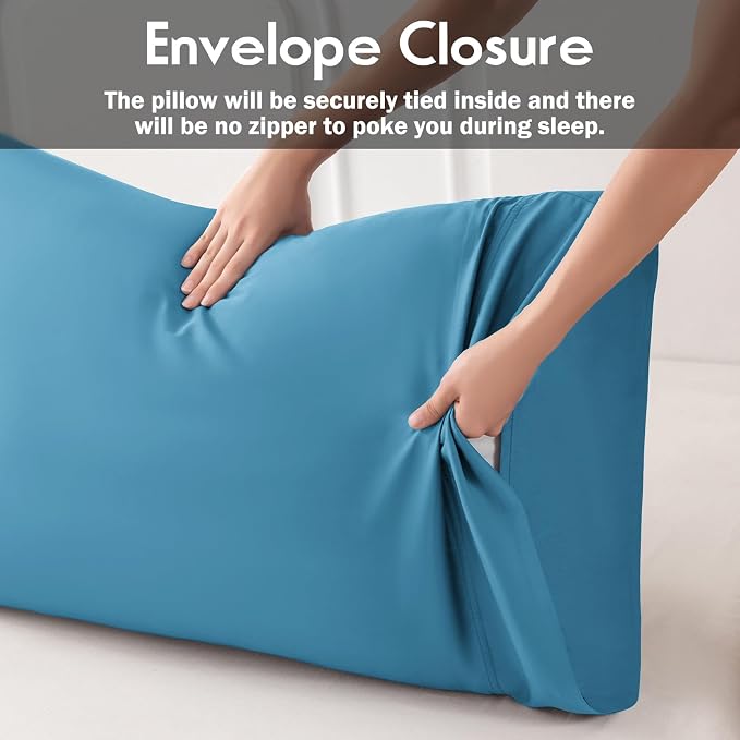 Pillowcases King Size 2 Pack, Cooling Viscose from Bamboo Pillow Cases - Image 4