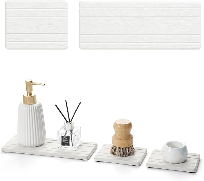 3 Pack Stone Drying Tray, Water Absorbing Stone Sink Mat - Image 8