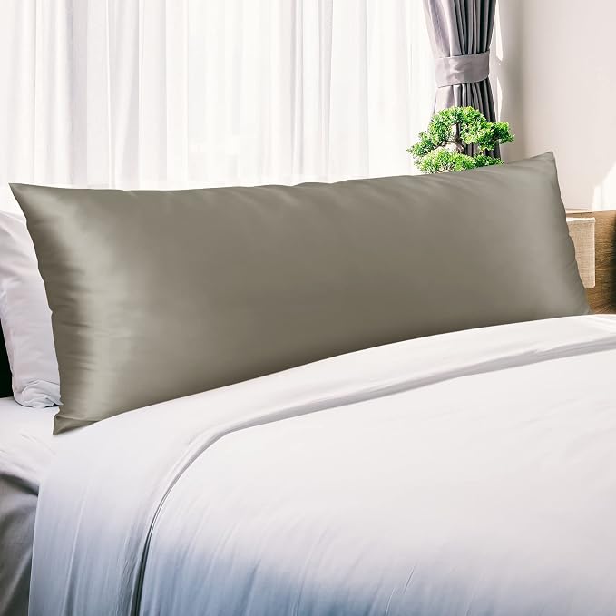 OLESILK Silk Body Pillowcase 20x54 Zippered: 100% Mulberry Silk - Image 3