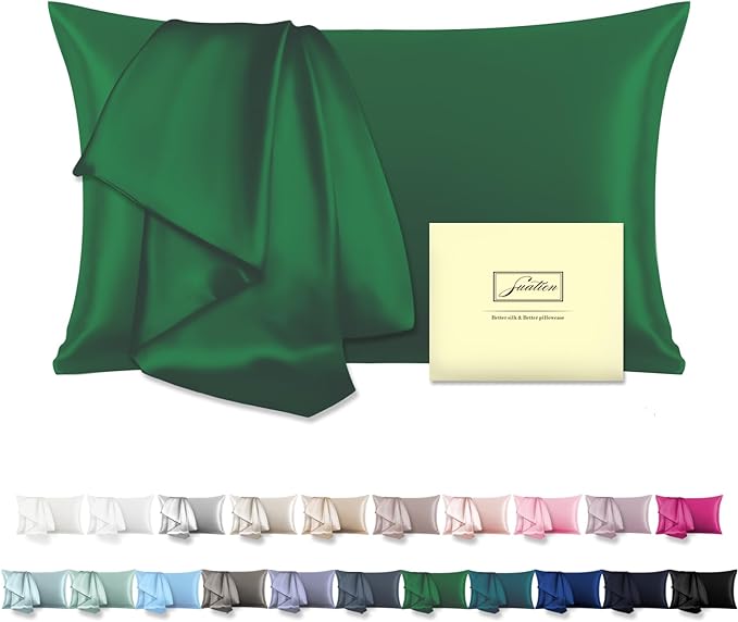 Mulberry Silk Pillowcase for Hair and Skin Pillow Case by Suatien