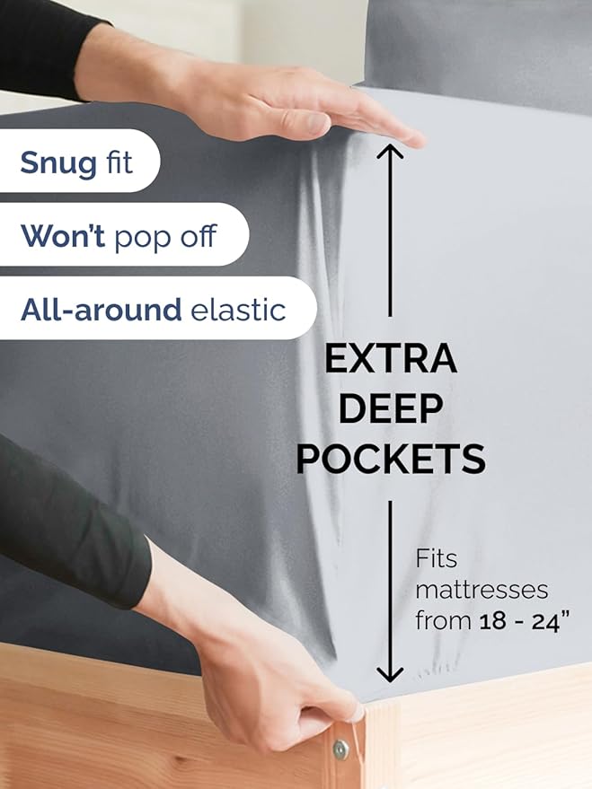 Extra Deep Split King Sheet Set - Image 3