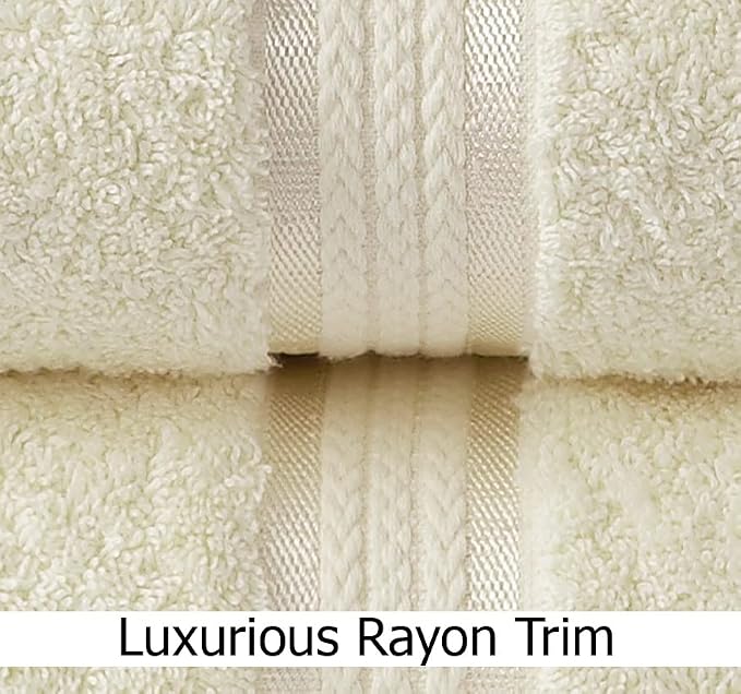 Cotton Craft Ultra Soft 12 Pack Wash Cloths 12x12 Ivory Weighs 2 Ounces Each - Image 3