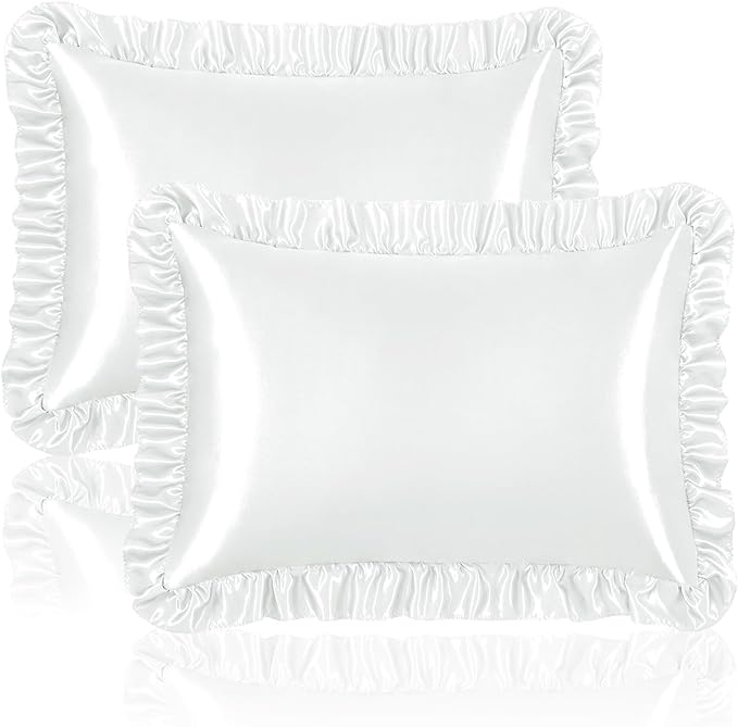 Homiest Ruffle Satin Pillowcase by Homiest