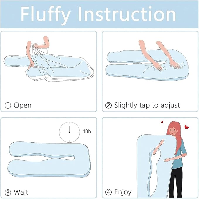 Pregnancy Pillow for Sleeping, U Shaped Maternity Pillow - Image 5
