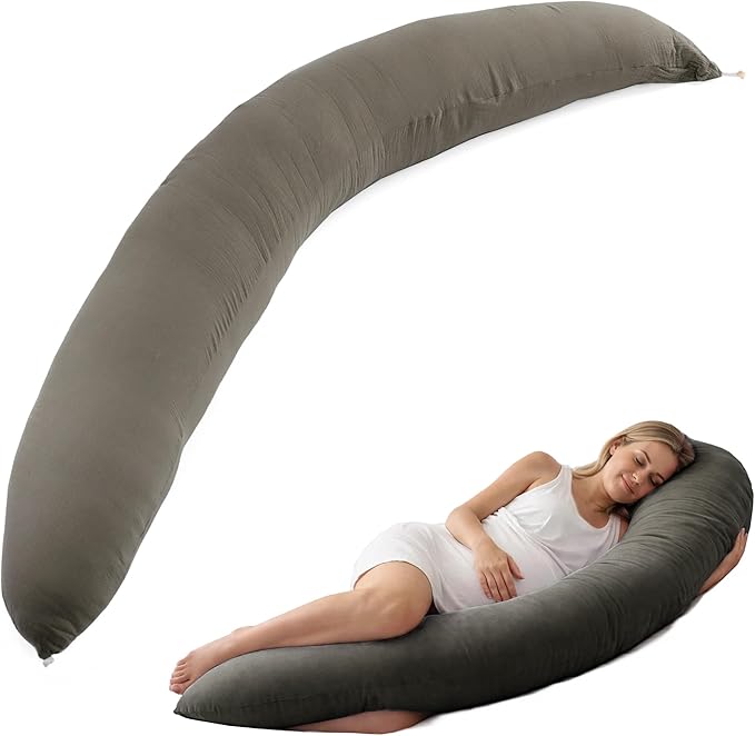 Pregnancy Pillow for Side Sleeping, 74 Inch C Shaped Long Body Pillow, Sleep by Unknown