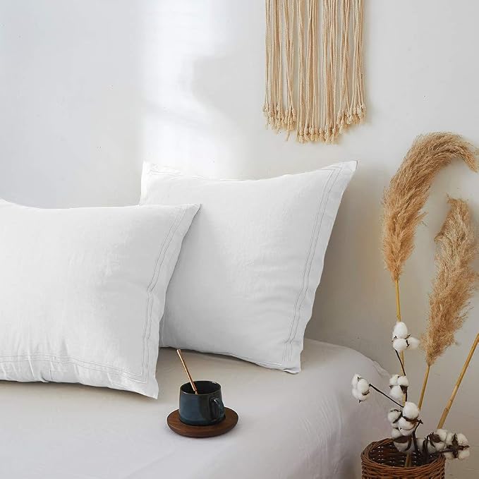 Simple&Opulence 100% French Linen Euro Shams - Image 4