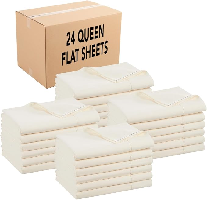 Arkwright Bulk Queen Flat Sheets by Arkwright