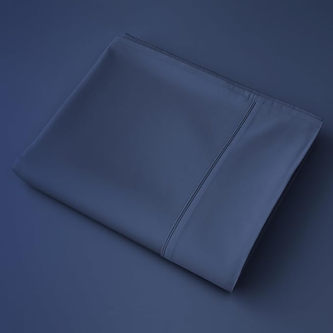 Cotton Flat Sheets Only, 600 TC 100% Cotton Flat Sheet Top Sheet Only, Full by ShunjieHome