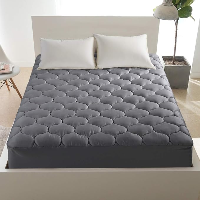 LEISURE TOWN Cotton California King Mattress Pad Fitted Quilted Mattress Cover - Image 6