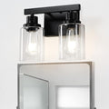 Bathroom Vanity Light, 2-Light Modern Matte Wall Sconce Lighting by DIKAIDALights