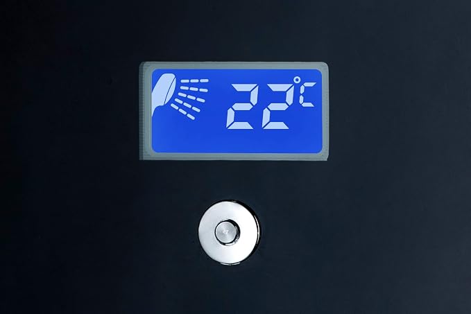 Blue Ocean 52” Aluminum SPA331B Tempered Glass Thermostatic Shower Panel Tower - Image 8