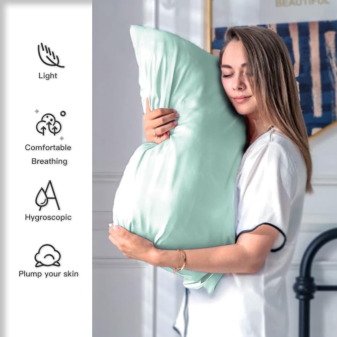 Mulberry Silk Pillowcase for Hair and Skin Pillow Case - Image 4