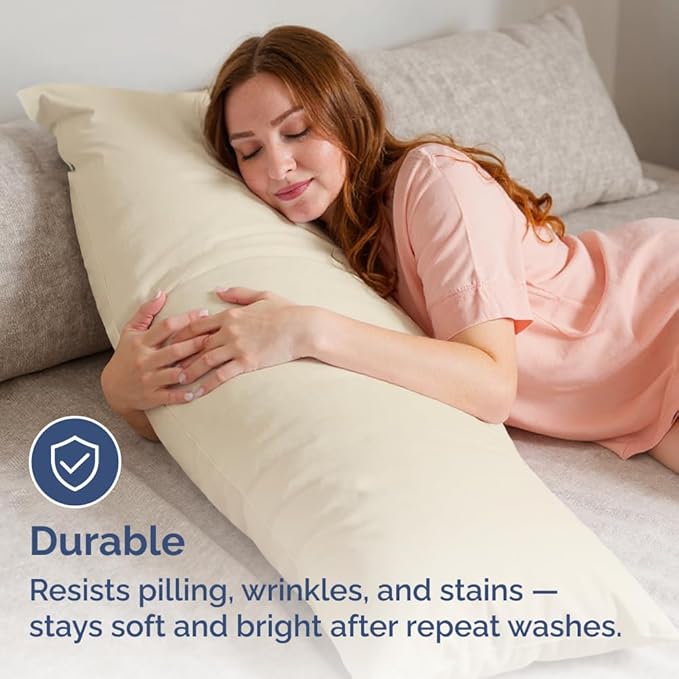 Body Pillowcases Set of 2-20x54 Long Body Pillow Case - Image 4