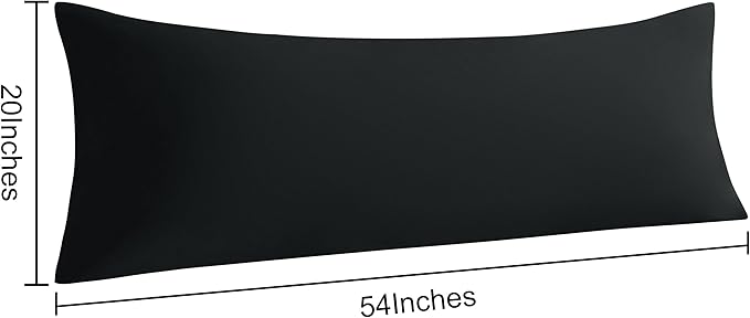 NTBAY Body Pillow Cases Set of 2, 2 Pack Brushed Microfiber 20x54 Pillow Cases - Image 4