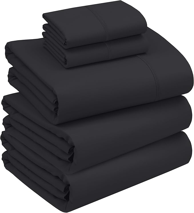 RUVANTI 100% Cotton Sheets – Split King Size Percale Bedding, Cooling & by Ruvanti
