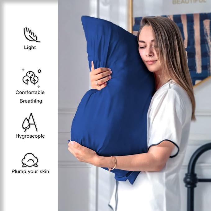 Mulberry Silk Pillowcase for Hair and Skin Pillow Case - Image 3