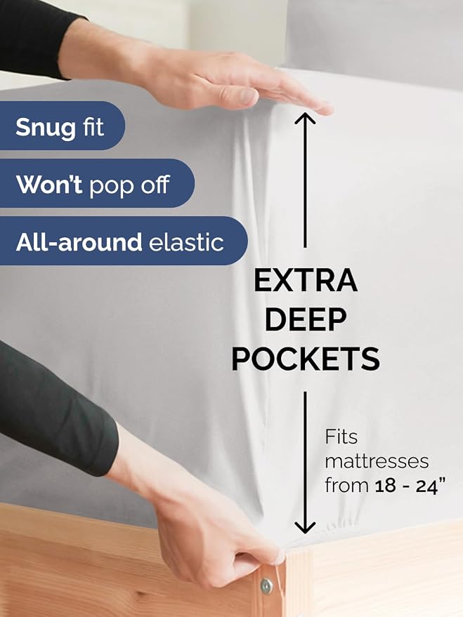 Extra Deep Queen Fitted Sheet - Image 2