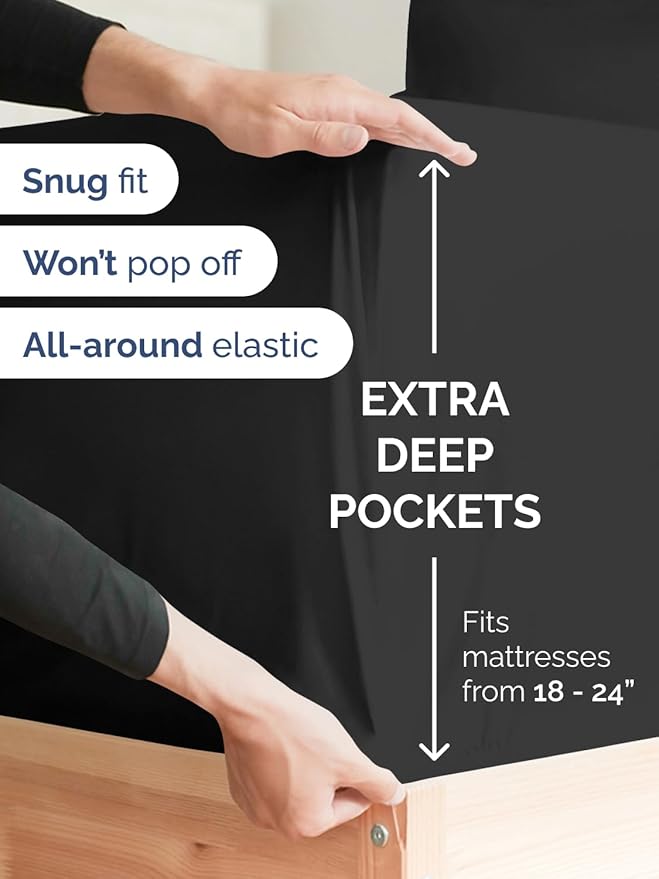 Extra Deep Split King Fitted Sheet - Image 2