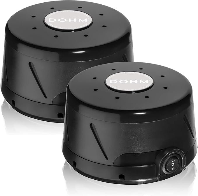 Yogasleep Dohm Classic 2-Pack Black | The Original White Noise Machine | by Yogasleep