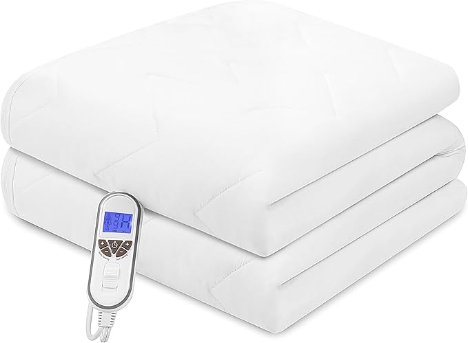 Bwarm Premium Multi-Zone Heated Mattress Pad Full Size, 9 Heat Settings - Image 7