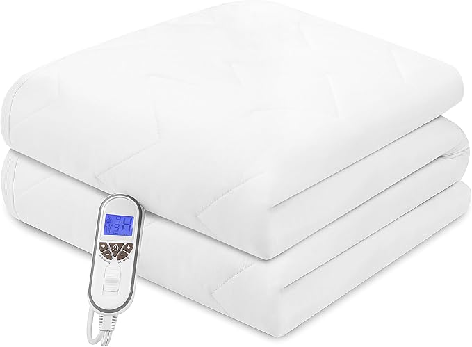Bwarm Premium Multi-Zone Electric Heated Mattress Pad Twin Size, 9 Heat Settings - Image 7