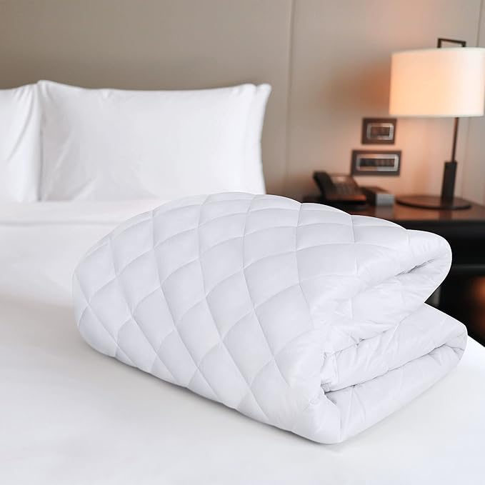 Utopia Bedding Quilted Fitted Mattress Pad, California King Size, Elastic - Image 5