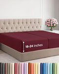 Extra Deep Split King Fitted Sheet by CGKUnlimited