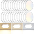 24PACK LED Flush Mount Ceiling Light Fixture, 3000K-4000K-6500K & 100W by CeilingLights