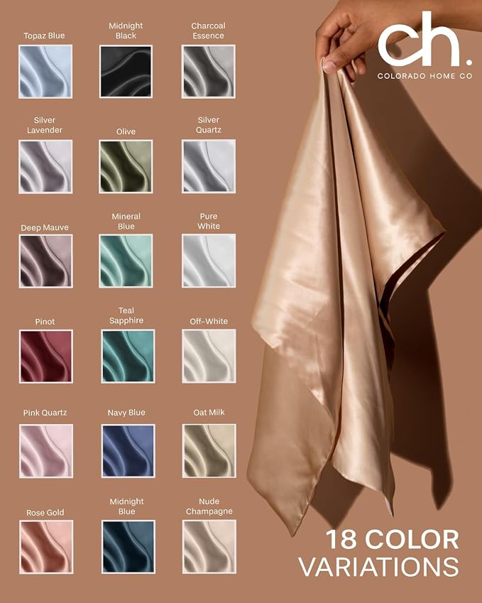 Colorado Home Co, 100% Mulberry Silk Pillowcase, King Size, Light Pink - Image 3