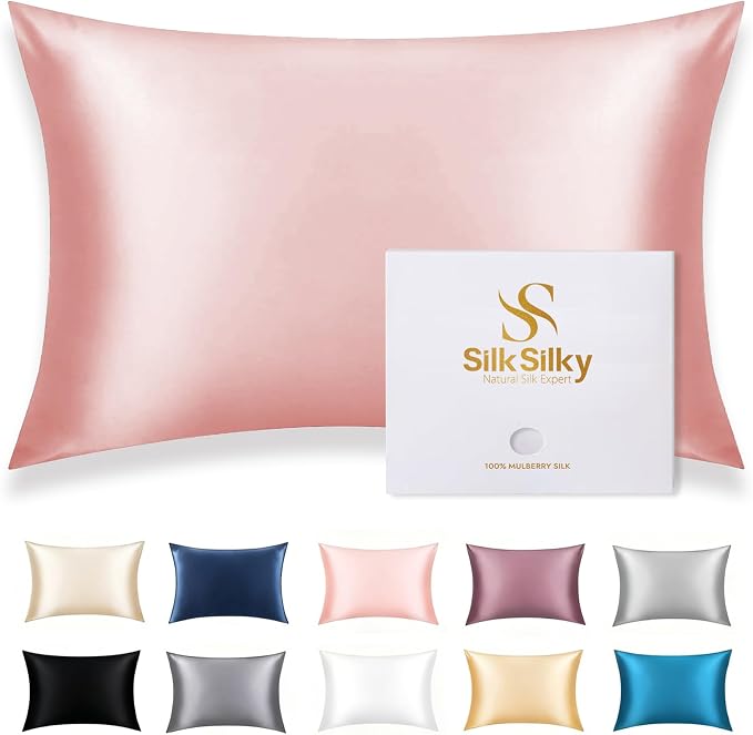 SilkSilky 100% Mulberry Silk Pillowcase by SilkSilky