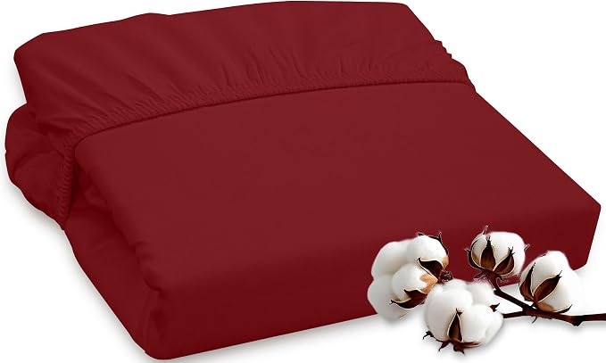 ROYALE LINENS 300 Thread Count 100% Long Staple Combed Cotton Fitted Sheet Twin by ROYALELINENS