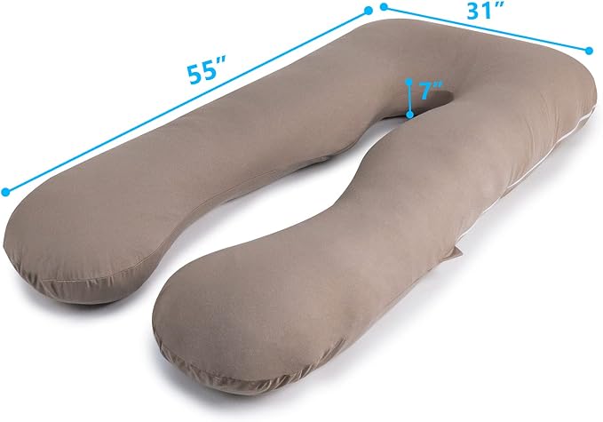 QUEEN ROSE Pregnancy Pillow, U Shaped Full Body Pillows - Image 7