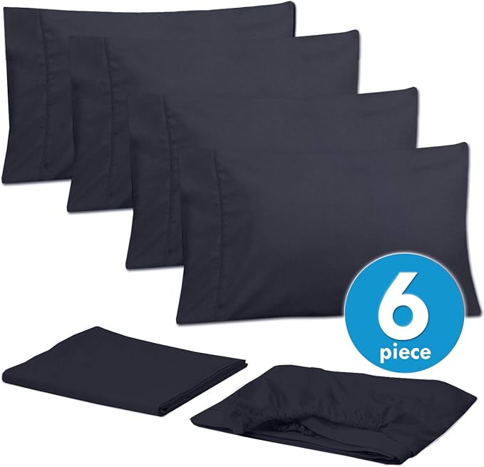 Queen Sheets Navy - Image 3