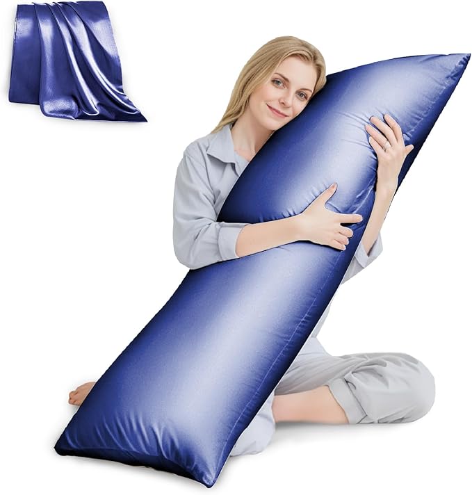 HUXMEYSON Body Pillow with Satin Pillowcase, Body Pillow by HUXMEYSON