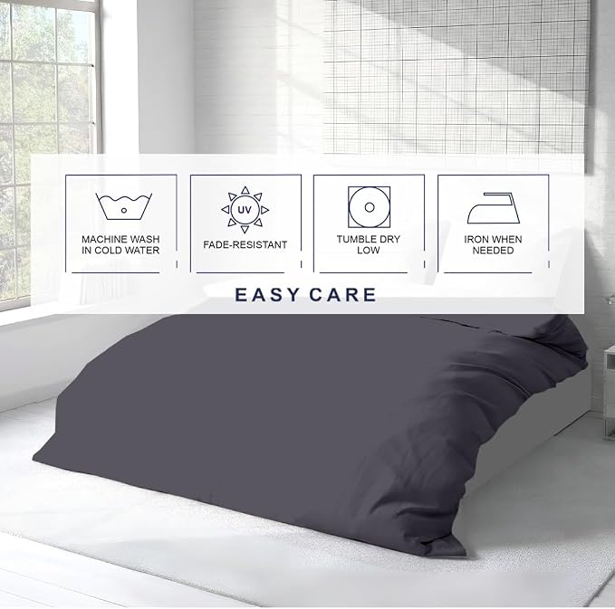 Kotton Culture 3 Pc 120" x 98" Duvet Cover Set Oversized King 100% Egyptian - Image 7