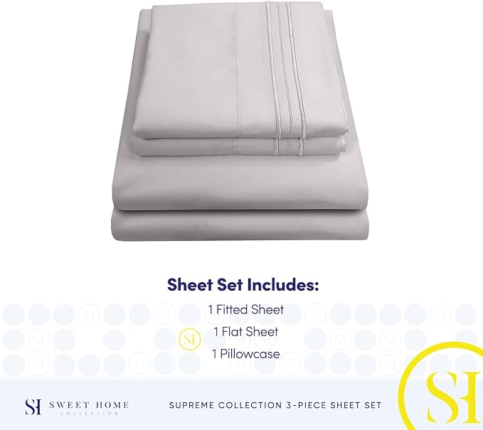 Twin XL Sheets - Breathable Luxury Sheets - 1800 Supreme Collection Extra Soft - Image 4