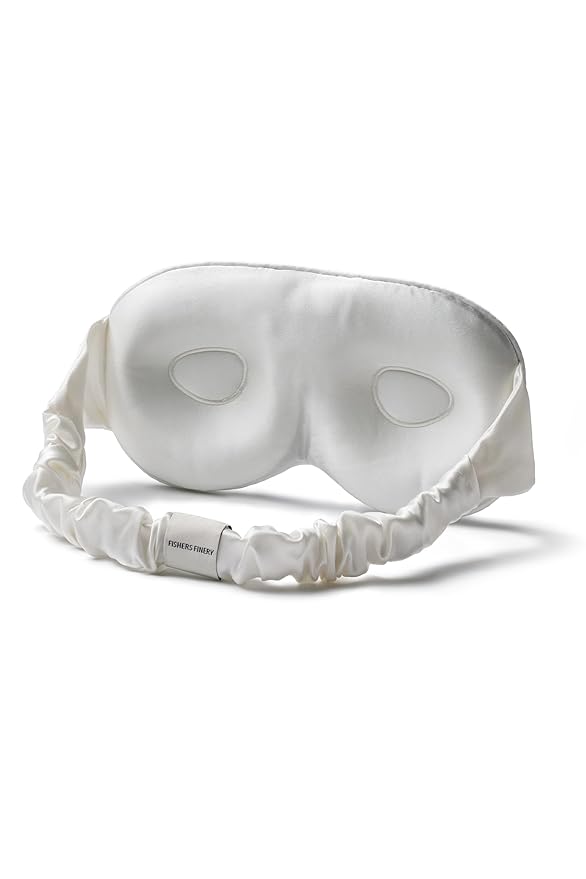 Fishers Finery 25 Momme 100% Organic Mulberry Silk Hypoallergenic Contour Eye by FishersFinery