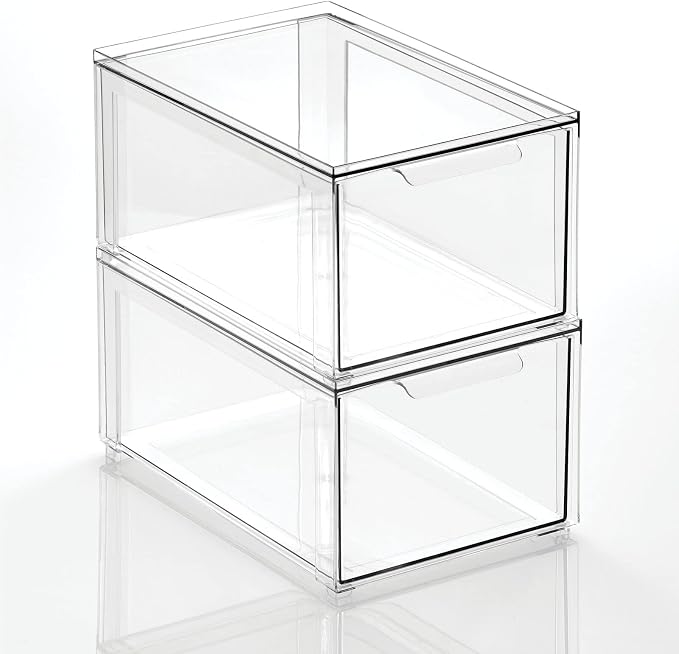 mDesign Plastic Stackable Bathroom Storage - Image 10