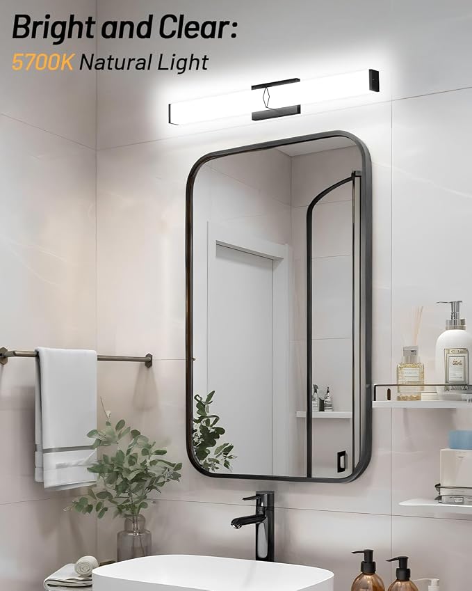 Modern Bathroom Light Fixtures, 32inch Dimmable Bathroom Vanity Lights Over - Image 2