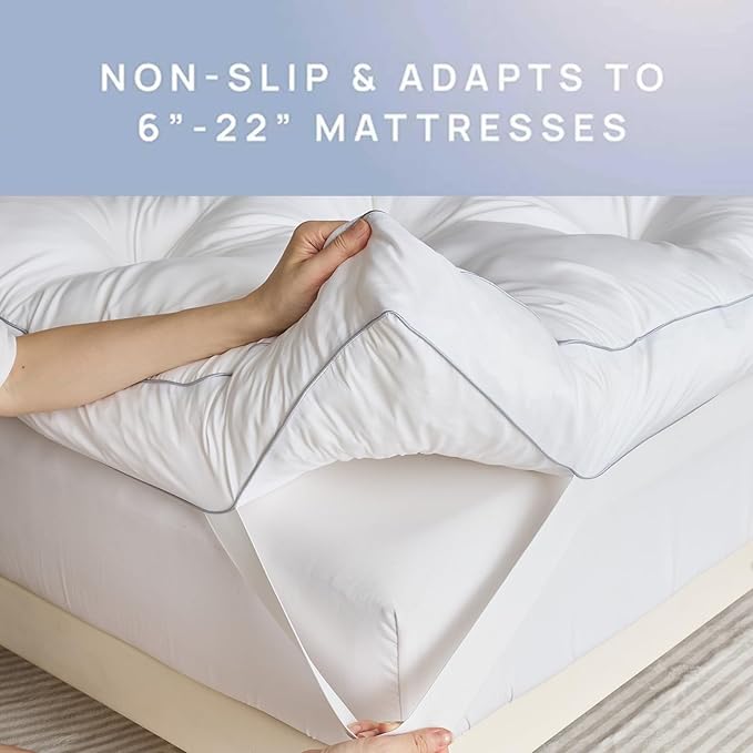 SHOUREN 5 Inch Memory Foam Mattress Topper King - Image 4