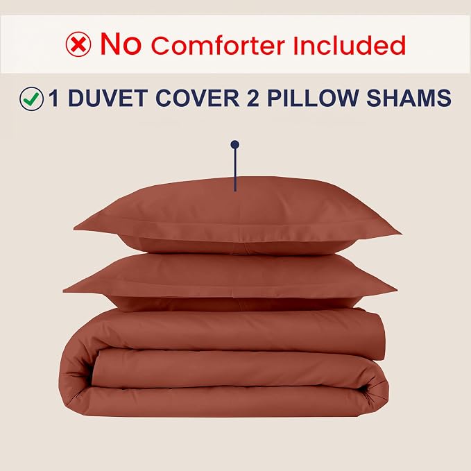 Kotton Culture 3 Pc California King Duvet Cover Set-100% Egyptian Cotton 600 - Image 2