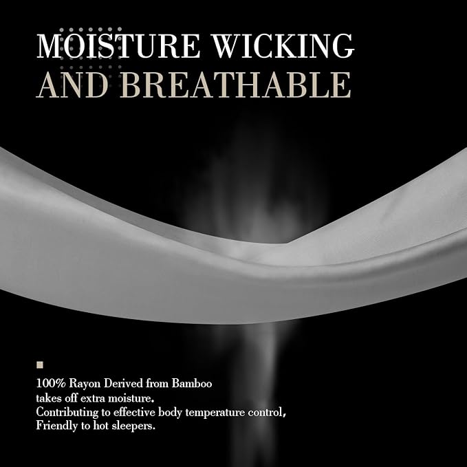 WishSmile Standard Pillow Cases Cooling Pillowcases Set of 2 Breathable Cool - Image 4