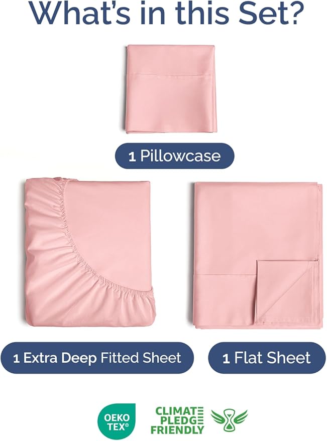 Extra Deep Twin Sheet Set - Image 2