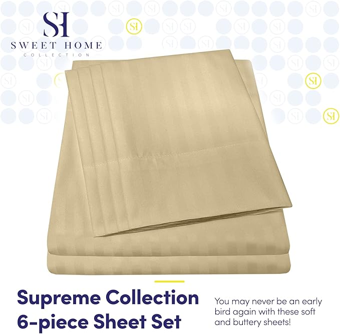 Dobby Stripe Queen Sheets - Image 2