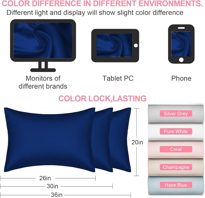 Silk Pillow Cases Standard Size - Image 7