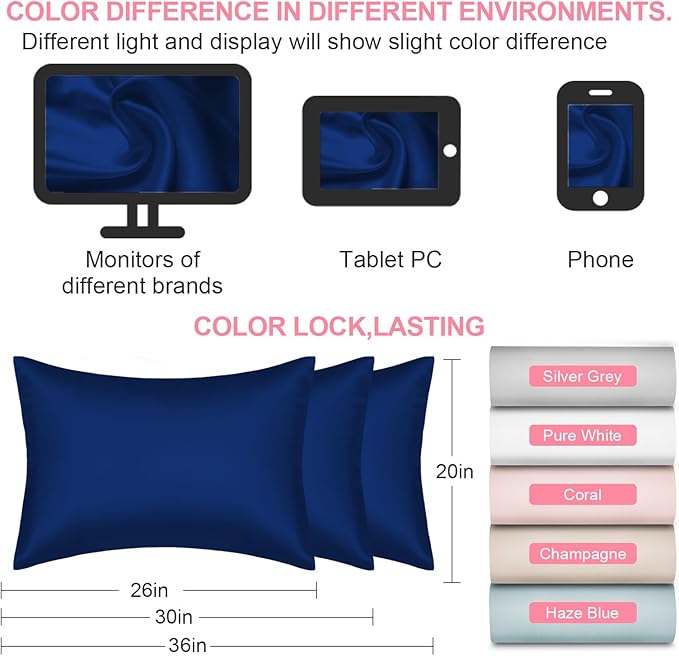 Silk Pillow Cases Queen Size - Image 7
