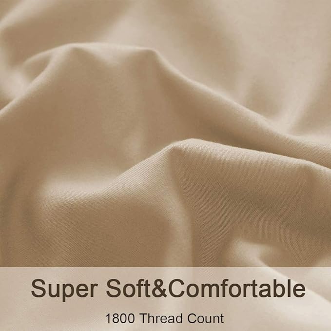 SONORO KATE Bed Sheet Set Super Soft Microfiber 1800 Thread Count Luxury - Image 4